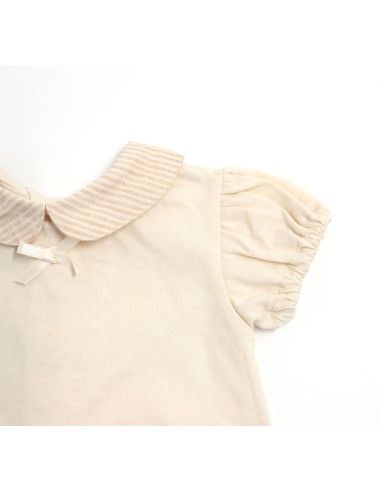 T-SHIRT BABY IN COTONE BIOLOGICO NATURALE CON...