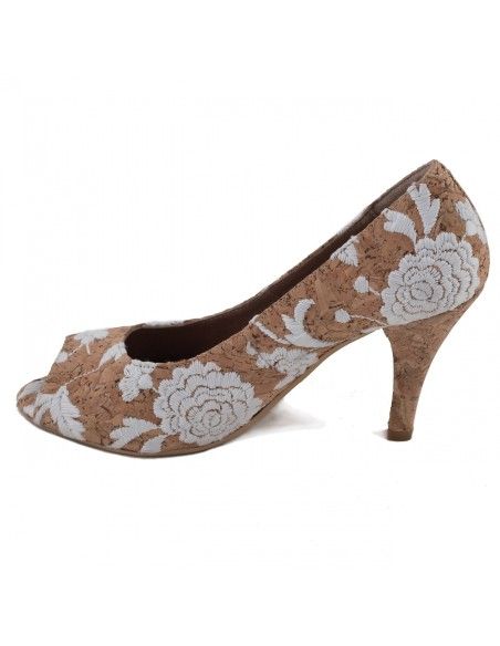 Decolte open-toe in sughero