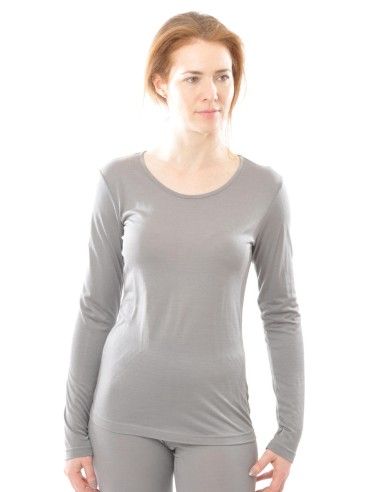 MAGLIA IN SETA-LANA A MANICA LUNGA