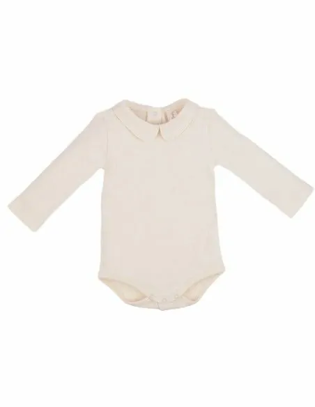 BODY BABY IN COTONE BIOLOGICO CON COLLETTO