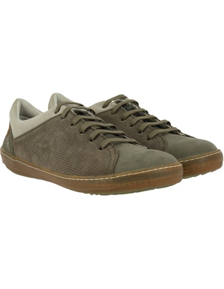 SCARPA UOMO IN PELLE CON SUOLA IN CAUCCIù