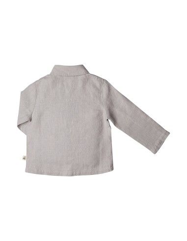 CAMICIA BIMBO IN LINO BIOLOGICO PESANTE