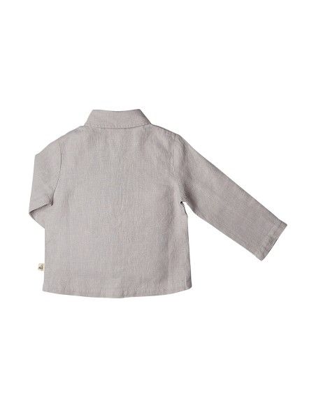 CAMICIA BIMBO IN LINO BIOLOGICO PESANTE
