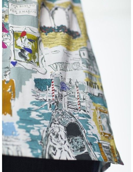 TOP SMANICATO IN COTONE E MODAL