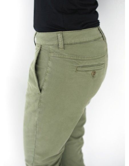 CHINO DONNA IN COTONE BIOLOGICO