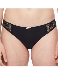 SLIP GEORGIA IN ELASTOMERO - NERO