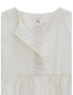 CAMICIOLA BIMBA IN COTONE BIOLOGICO - ECRU 2