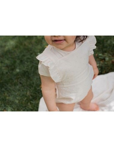 PAGLIACCETTO A SALOPETTE IN COTONE BIOLOGICO...