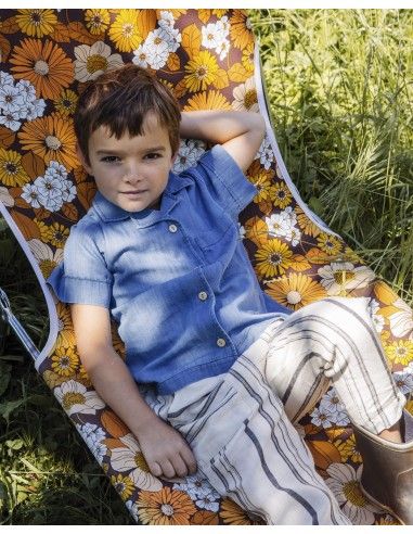 CAMICIA BIMBO IN COTONE BIOLOGICO "ARI"