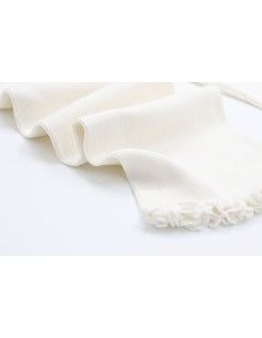 MAGLIA A MANICHE LUNGHE IN SETA-COTONE CON PIZZO - NERO 2