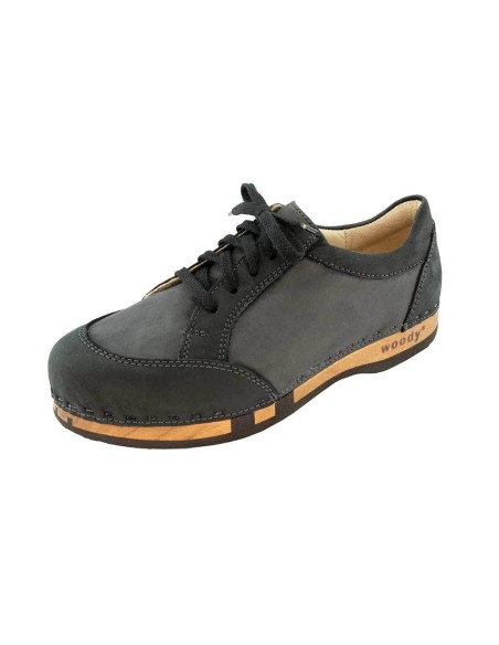 SNEAKERS DONNA IN LEGNO E PELLE