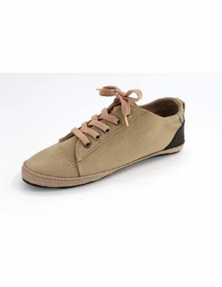 SNEAKERS DONNA IN CANAPA E COTONE BIOLOGICO CON SUOLA IN PNEUMATICI RCICLATI " TIBET"