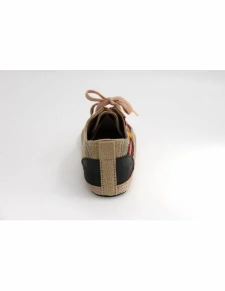SNEAKERS DONNA IN CANAPA E COTONE BIOLOGICO CON SUOLA IN PNEUMATICI RCICLATI " TIBET"