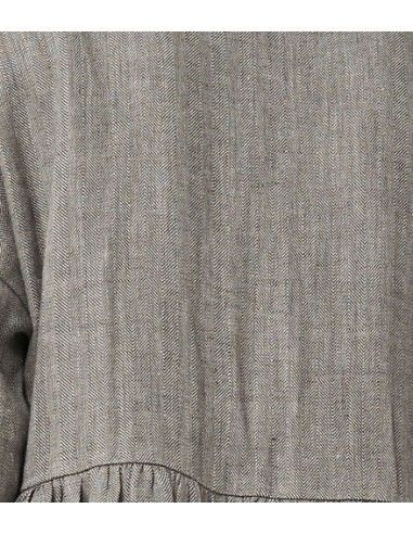 ABITO IN PURO LINO PESANTE CON CINTURA