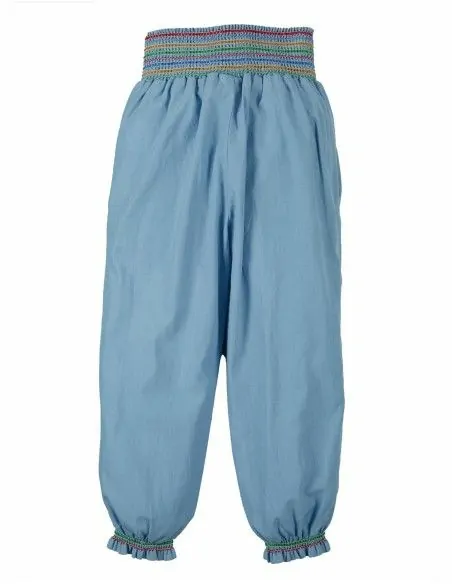 HAREM PANT IN COTONE BIOLOGICO EFFETTO DENIM "HERMIONE"