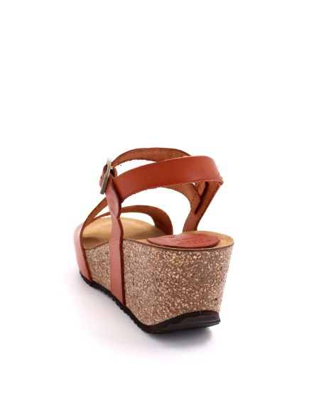 SANDALO IN PELLE E SUGHERO "JILL"