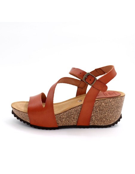 SANDALO IN PELLE E SUGHERO "JILL"