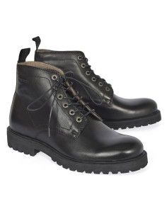 STIVELETTO UOMO IN PELLE E LANA "BERTIL STRINGATO" - NERO 2