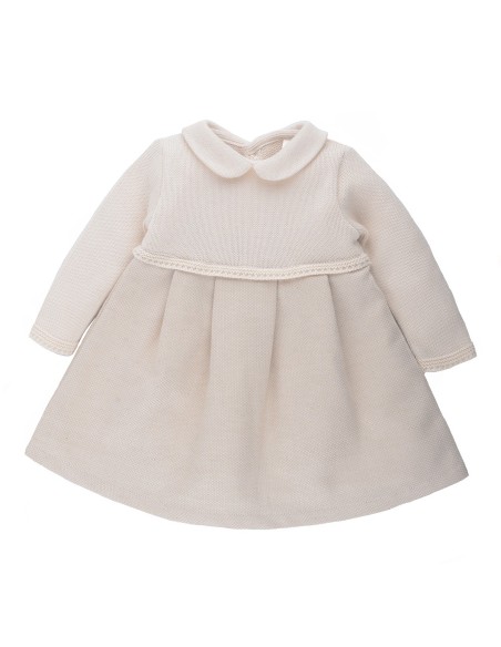 ABITO BIMBA IN TWEED DI COTONE NATURALE