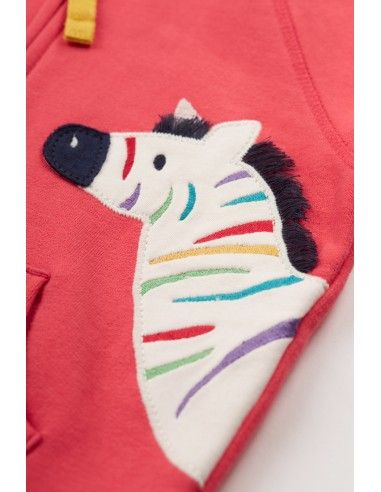 FELPA IN COTONE BIOLOGICO FELPATO "ZEBRA"