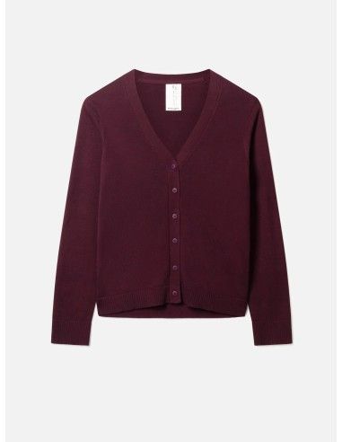 CARDIGAN BASIC IN COTONE BIOLOGICO "POSIE"