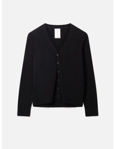 CARDIGAN BASIC IN COTONE BIOLOGICO "POSIE"