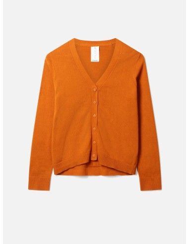 CARDIGAN BASIC IN COTONE BIOLOGICO "POSIE"