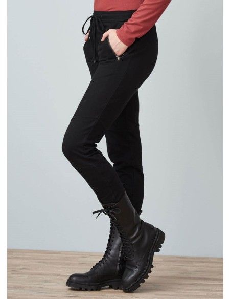 PANTALONE SLIM IN COTONE BIOLOGICO "LAURA"