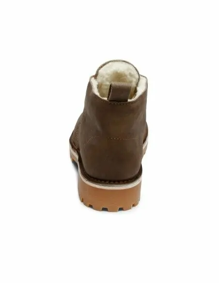 CALZATURA IN PELLE SCAMOSCIATA E VELLO D'AGNELLO "DARI"