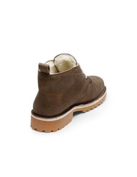 CALZATURA IN PELLE SCAMOSCIATA E VELLO D'AGNELLO "DARI"