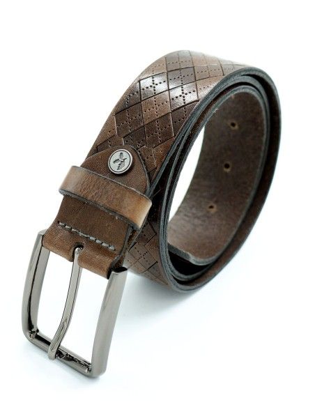 CINTURA UOMO IN CUOIO A CONCIA VEGETALE "OXFORD"