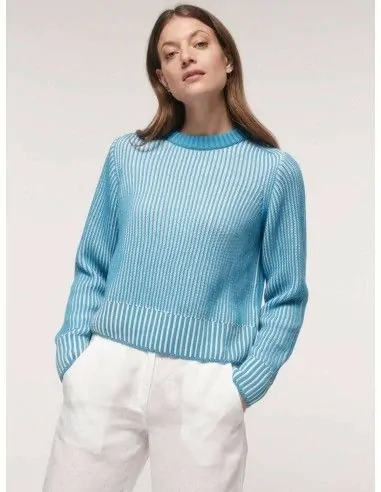 MAGLIONE IN COTONE BIOLOGICO A TRICOT GROSSO