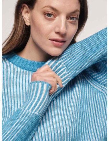 MAGLIONE IN COTONE BIOLOGICO A TRICOT GROSSO