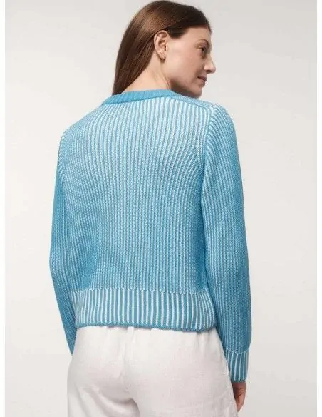 MAGLIONE IN COTONE BIOLOGICO A TRICOT GROSSO