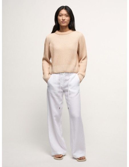 MAGLIONE IN COTONE BIOLOGICO A TRICOT GROSSO