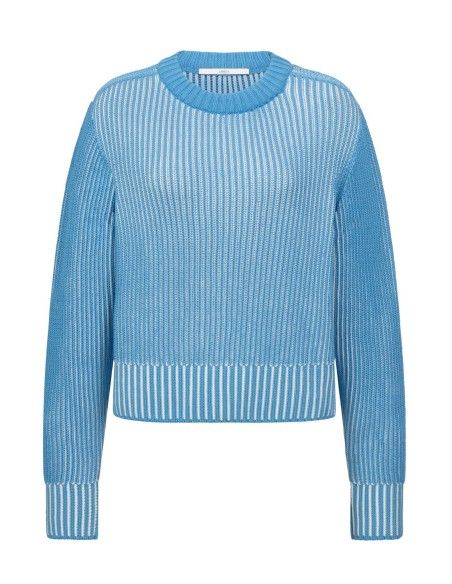 MAGLIONE IN COTONE BIOLOGICO A TRICOT GROSSO