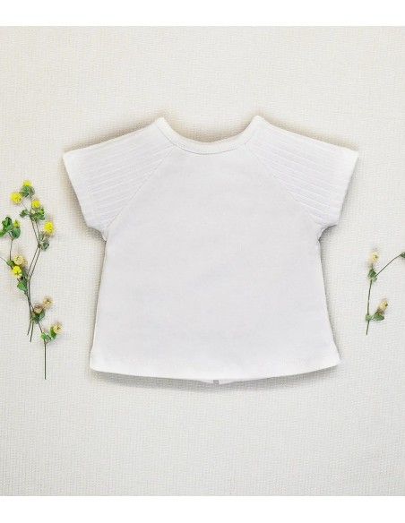 T-SHIRT IN COTONE BIOLOGICO NATURALE "RIB"