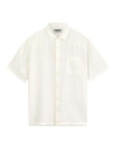 CAMICIA IN 100% LINO "SEB" - BIANCO