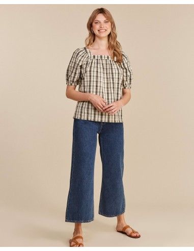 BLUSA IN COTONE BIOLOGICO "TAILA"