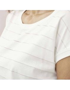 T-SHIRT IN COTONE BIOLOGICO "IVOIRE" 2