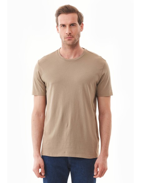 T-SHIRT IN COTONE BIOLOGICO TINTA CON TINTURE VEGETALI "NATURAL DYED"