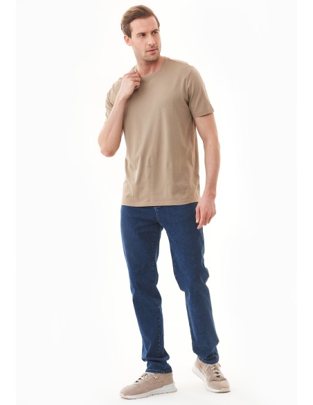 T-SHIRT IN COTONE BIOLOGICO TINTA CON TINTURE VEGETALI "NATURAL DYED"