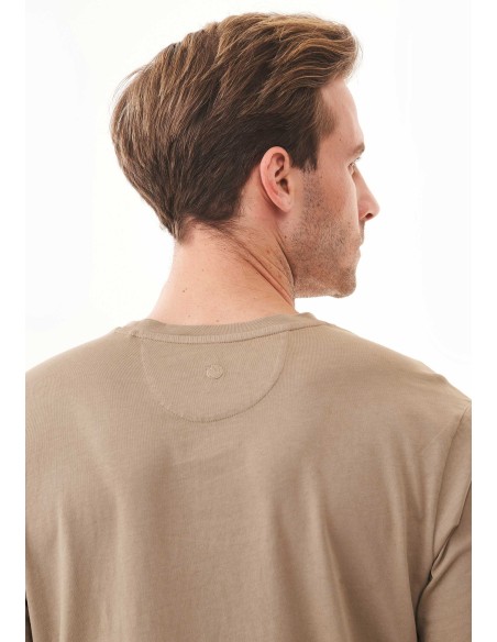 T-SHIRT IN COTONE BIOLOGICO TINTA CON TINTURE VEGETALI "NATURAL DYED"