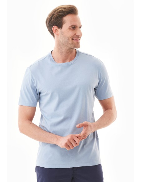 T-SHIRT IN COTONE BIOLOGICO TINTA CON TINTURE VEGETALI "NATURAL DYED"