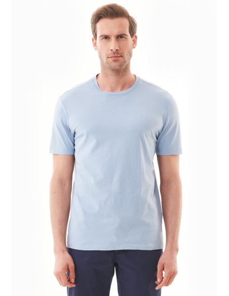 T-SHIRT IN COTONE BIOLOGICO TINTA CON TINTURE VEGETALI "NATURAL DYED"