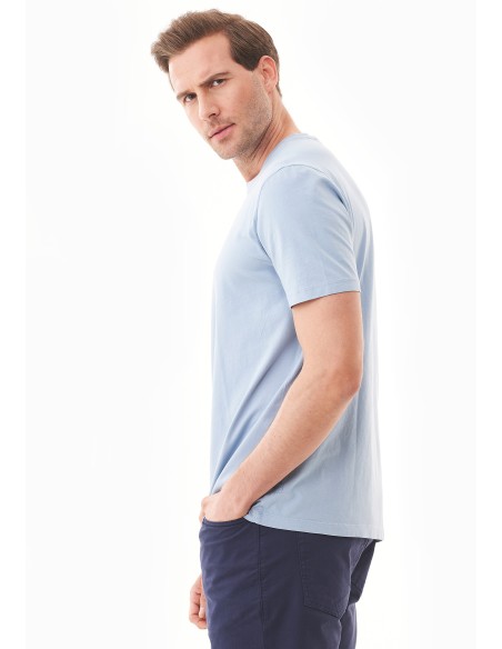 T-SHIRT IN COTONE BIOLOGICO TINTA CON TINTURE VEGETALI "NATURAL DYED"