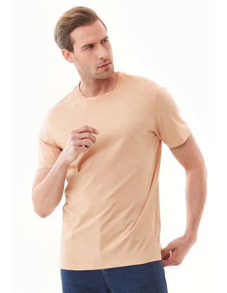 T-SHIRT IN COTONE BIOLOGICO TINTA CON TINTURE VEGETALI "NATURAL DYED"