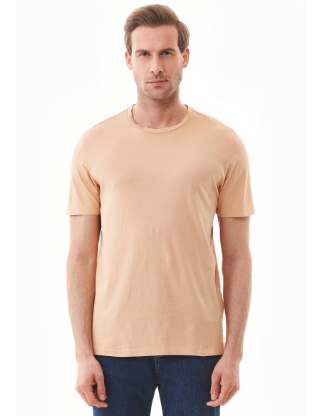 T-SHIRT IN COTONE BIOLOGICO TINTA CON TINTURE VEGETALI "NATURAL DYED"