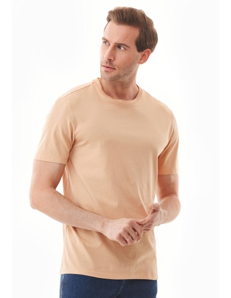 T-SHIRT IN COTONE BIOLOGICO TINTA CON TINTURE VEGETALI "NATURAL DYED"