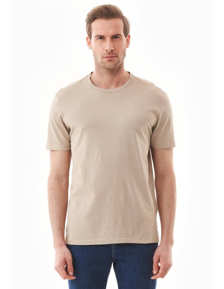 T-SHIRT IN COTONE BIOLOGICO TINTA CON TINTURE VEGETALI "NATURAL DYED"